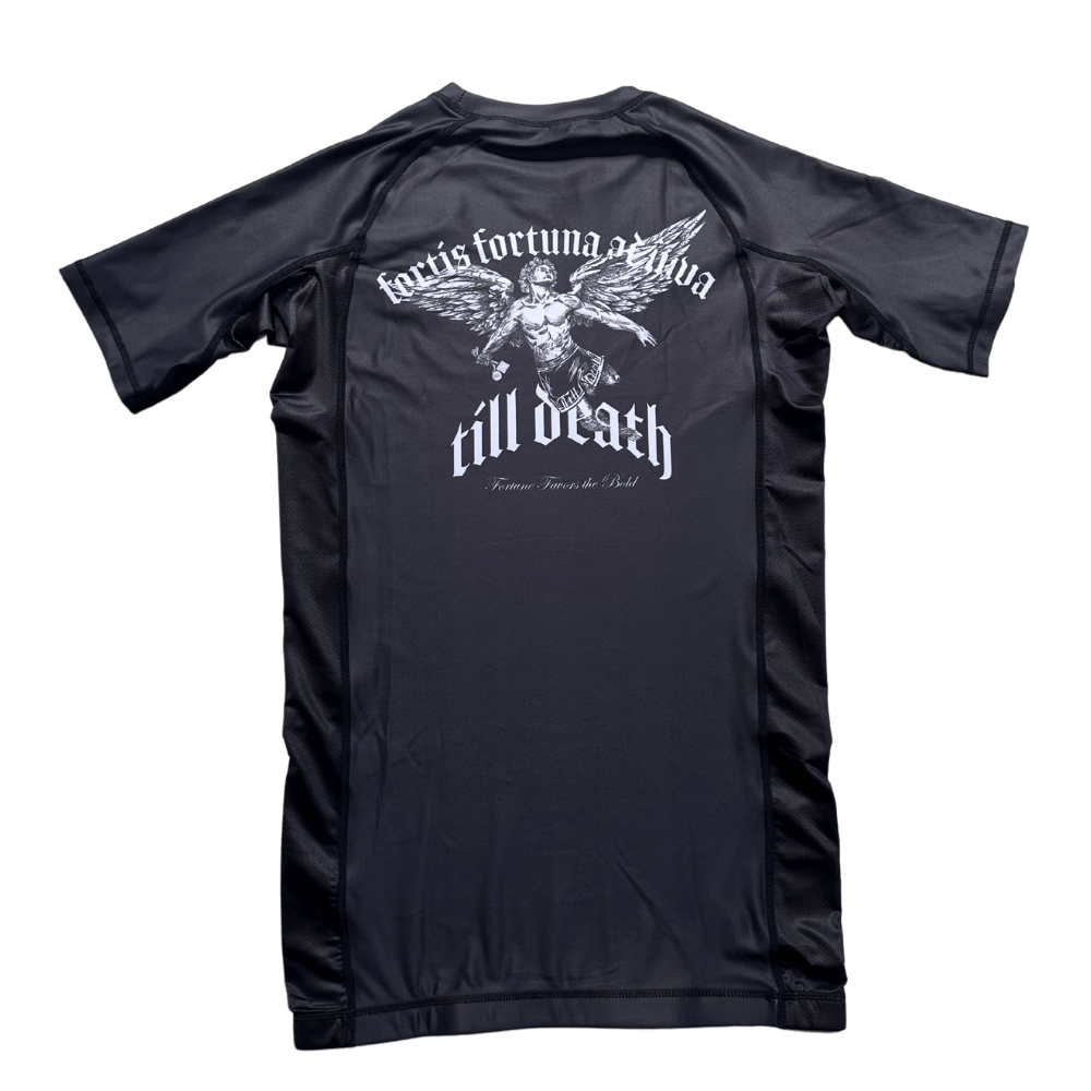 FORTUNE FAVORS THE BOLD RASH GUARD - CommittedTillDeath.com