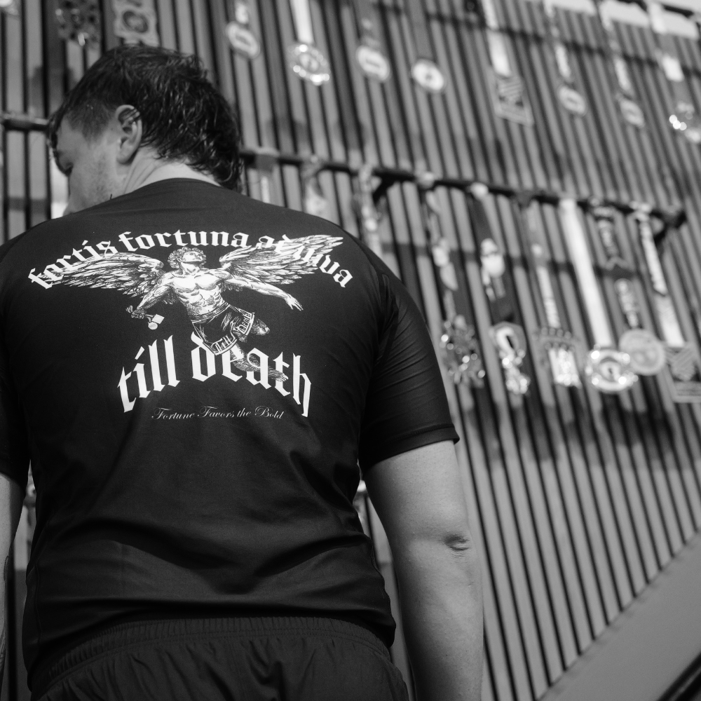 FORTUNE FAVORS THE BOLD RASH GUARD - CommittedTillDeath.com
