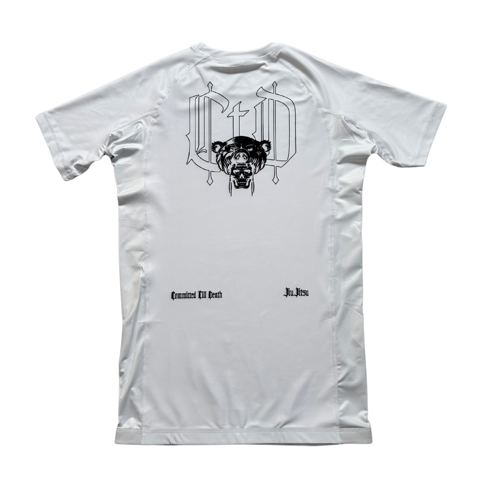 C.T.D OG RASH GUARD WHITE - CommittedTillDeath.com