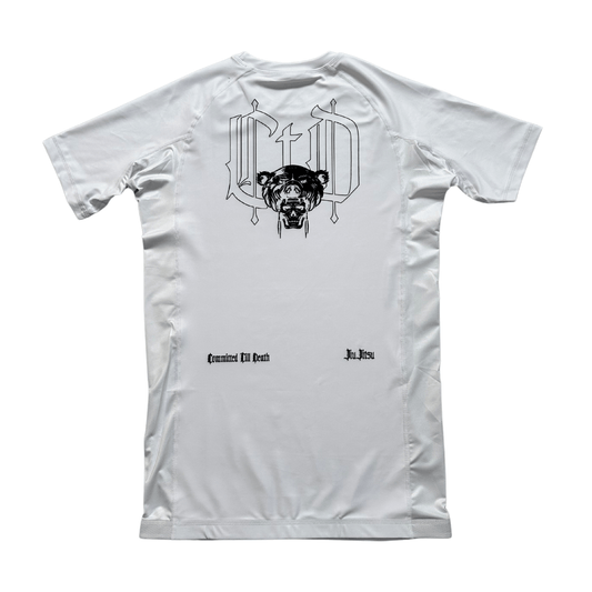 C.T.D OG RASH GUARD WHITE - CommittedTillDeath.com